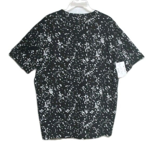A|X Armani Exchange T-Shirt X-Large Logo Crew Tee All Over Print Black XL NEW - Picture 2 of 8